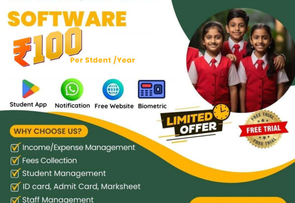 Revolutionize School Management with EduSynk - 100 cloud-based, easy to use & secure application, with a limited period offer - starting at just Rs. 2 per student per month!💥 Say goodbye to paperwork💥 Say School managemnt software
